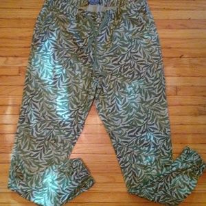 Flower print joggers